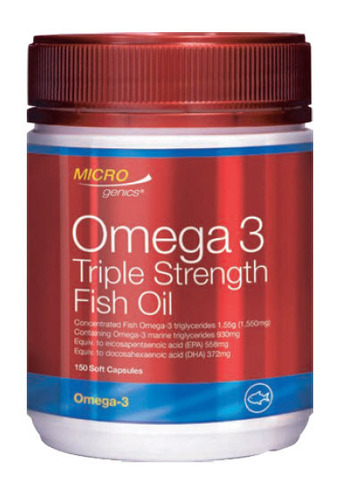 ePharmacy Microgenics omega 3 triple strength fish oil 150 capsules offer