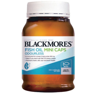ePharmacy Blackmores odourless fish oil 400 mini capsules offer