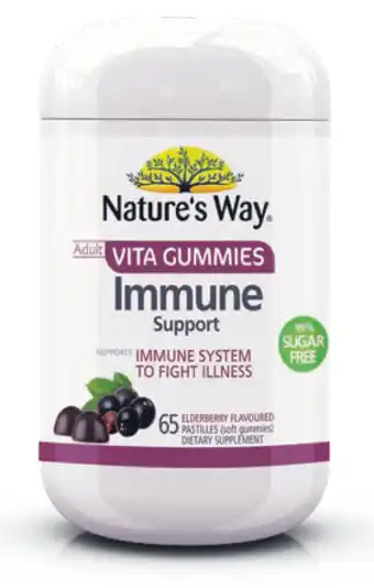 ePharmacy Nature’s way adult vita gummies 99% sugar free immune support 65 pastilles offer