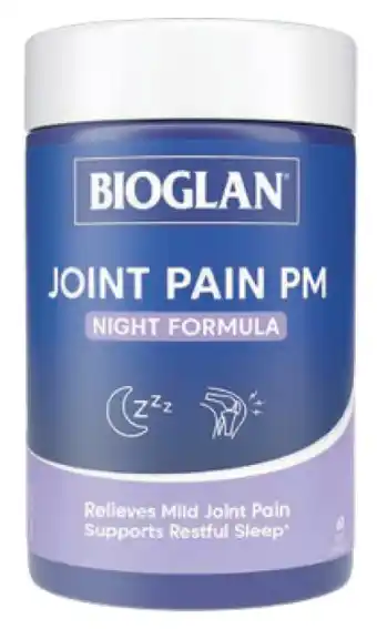 ePharmacy Bioglan joint pain pm night formula 60 tablets offer