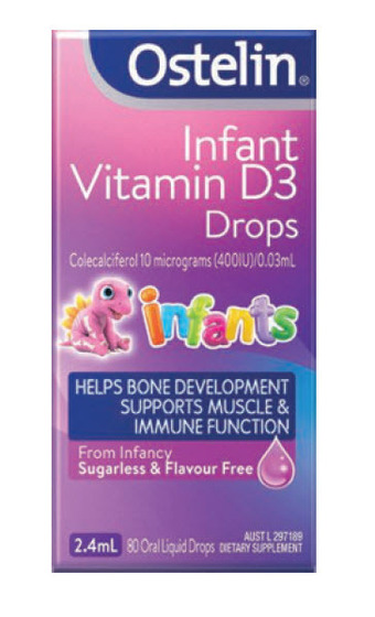ePharmacy Ostelin infant vitamin d3 drops 2.4ml offer