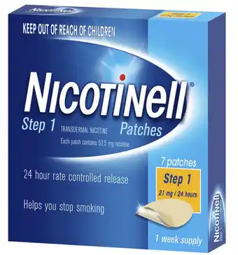 ePharmacy Nicotinell step 1 patch 21mg 7 patches offer