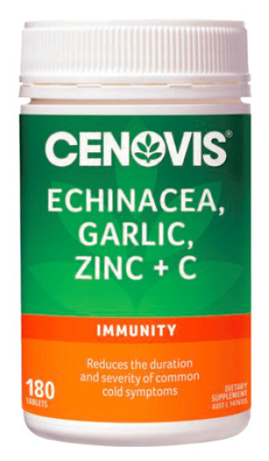 ePharmacy Cenovis echinacea, garlic, zinc + c 180 tablets offer