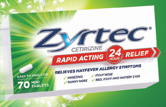 ePharmacy Zyrtec 10mg 70 mini tablets offer