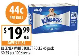 Supabarn Kleenex White Toilet Rolls offer