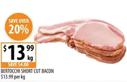 Supabarn Bertocchi short cut bacon offer