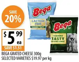 Supabarn Bega grated cheese offer