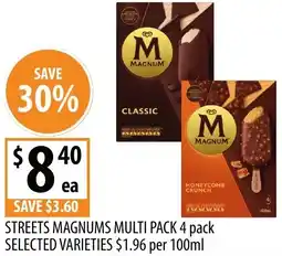 Supabarn Streets magnums multi pack offer