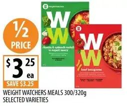 Supabarn Weight watchers meals offer