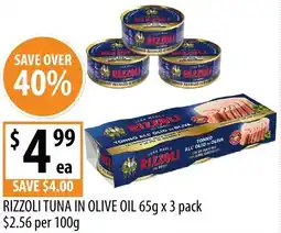 Supabarn Rizzoli tuna in olive oil offer