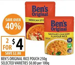 Supabarn Ben's original rice pouch offer