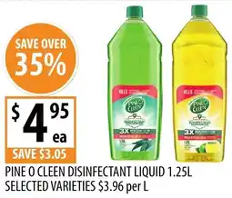 Supabarn Pine o cleen disinfectant liquid offer