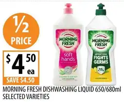 Supabarn MORNING FRESH DISHWASHING LIQUID offer