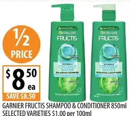 Supabarn Garnier fructis shampoo & conditioner offer