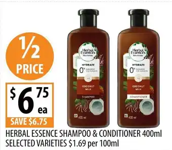 Supabarn Herbal essence shampoo & conditioner offer