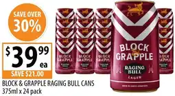 Supabarn Block & grapple raging bull cans offer