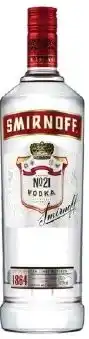 Smirnoff red label vodka 37%