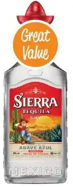Sierra tequila blanco 38%
