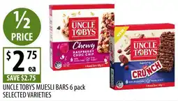 Supabarn Uncle tobys muesli bars offer