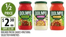 Supabarn Dolmio pasta sauce offer