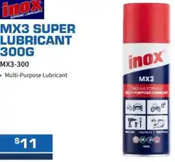 Burson Auto Parts Mx3 super lubricant offer