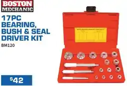 Burson Auto Parts Boston mechanic 17pc bearing, bush & seal driver kit offer