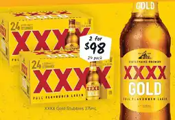 Cellarbrations XXXX Gold Stubbies offer