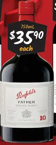 Cellarbrations Penfolds Father 10YO Grand Tawny offer