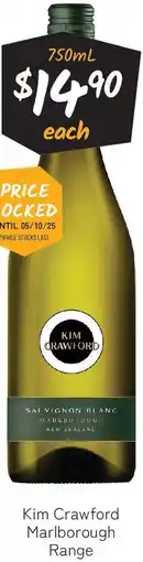 Cellarbrations Kim Crawford Marlborough Range offer