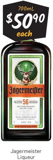 Cellarbrations Jagermeister Liqueur offer