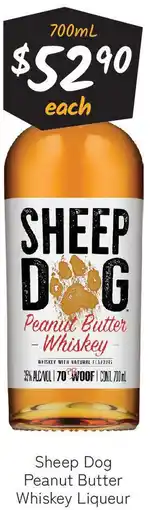 Cellarbrations Sheep Dog Peanut Butter Whiskey Liqueur offer