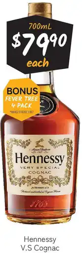 Cellarbrations Hennessy V.S Cognac offer