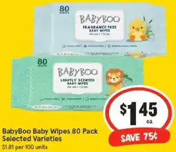 IGA BabyBoo Baby Wipes offer