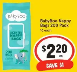 IGA BabyBoo Nappy Bags offer