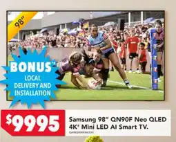Harvey Norman Samsung 98 QN90F Neo QLED 4K Mini LED Al Smart TV offer