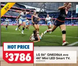 Harvey Norman LG 86 QNED86A evo 4K Mini LED Smart TV offer