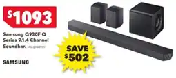 Harvey Norman Samsung Q930F Q Series 9.1.4 Channel Soundbar offer