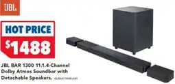 Harvey Norman JBL BAR 1300 11.1.4-Channel Dolby Atmos Soundbar with Detachable Speakers. offer