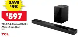 Harvey Norman TCL 5.1.2-Channel Dolby Atmos Soundbar offer