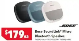 Harvey Norman Bose SoundLink Micro Bluetooth Speaker offer