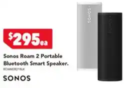 Harvey Norman Sonos Roam 2 Portable Bluetooth Smart Speaker offer