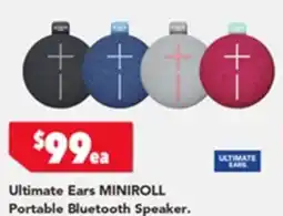 Harvey Norman Ultimate Ears MINIROLL Portable Bluetooth Speaker offer