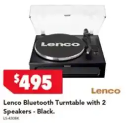 Harvey Norman Lenco Bluetooth Turntable with 2 Speakers offer