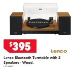 Harvey Norman Lenco Bluetooth Turntable with 2 Speakers offer