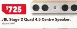 Harvey Norman JBL Stage 2 Quad 4.5 Centre Speaker. offer