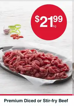 Premium Diced or Stir-fry Beef