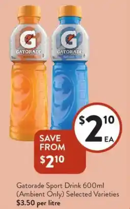 Foodworks Gatorade Sport Drink offer