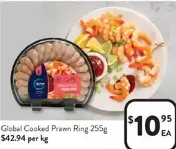 Foodworks Global Cooked Prawn Ring offer