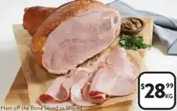 Foodworks Ham off the Bone Sliced or Shaved offer