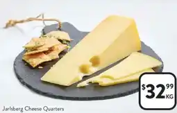Foodworks Jarlsberg Cheese Quarters offer